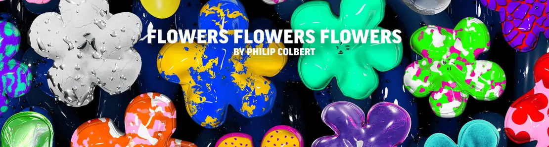 Flowers Flowers Flowers by Philip Colbert