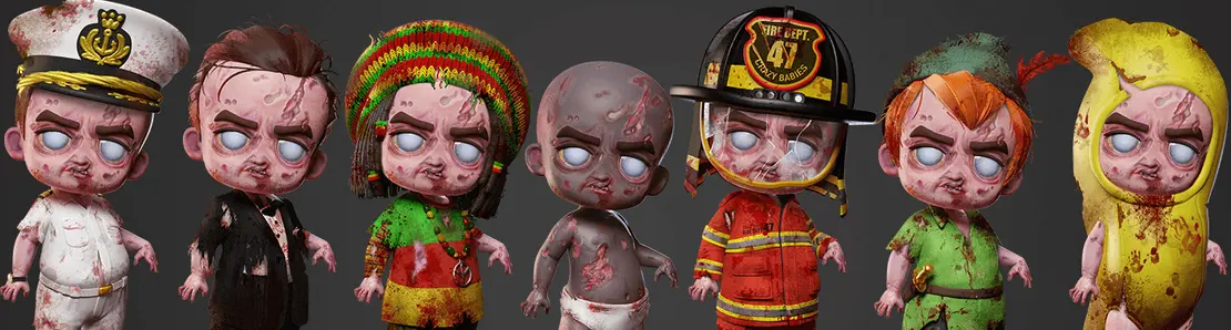 Crazy Babies Zombies by CB