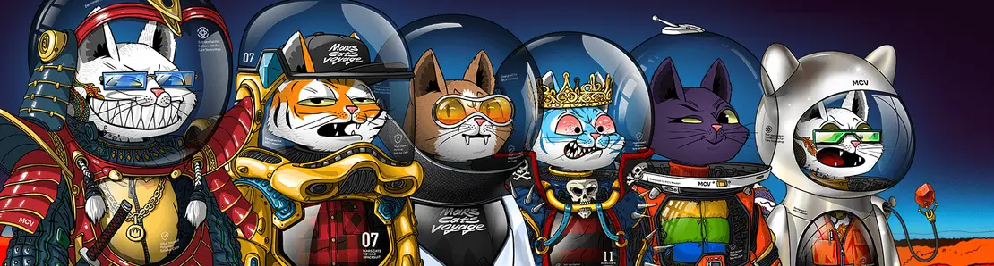Mars Cats in Spacesuits