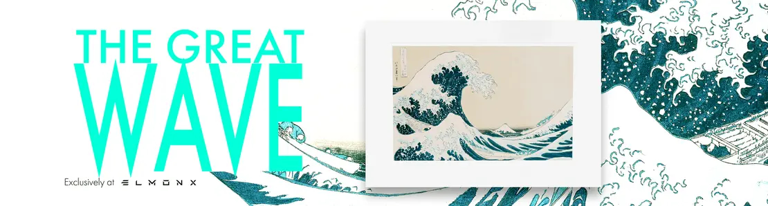 ElmonX The Great Wave off Kanagawa from the series 36 Views of Mt Fuji