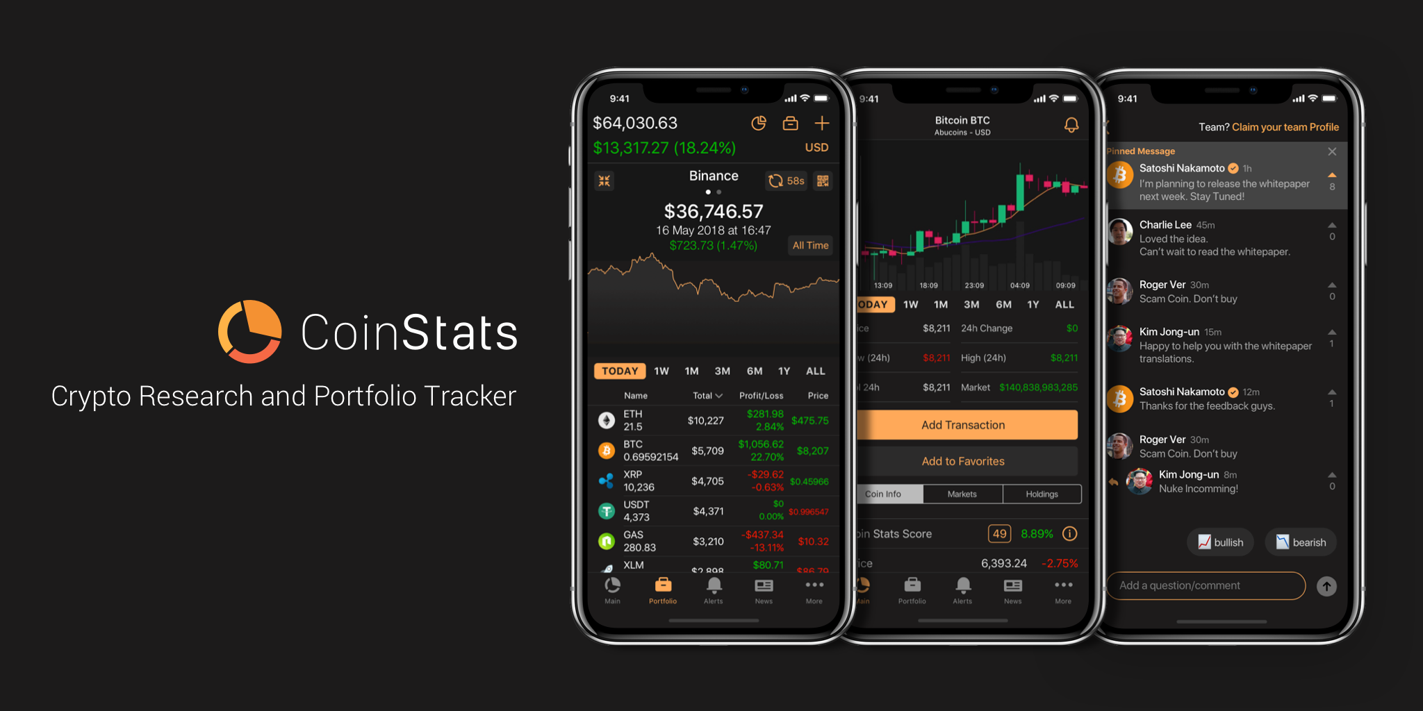 crypto volume tracker app