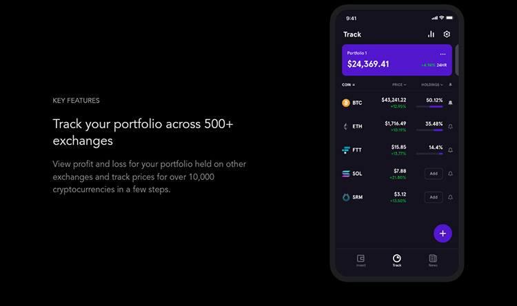 Key Features of BlockFolio (FTX)