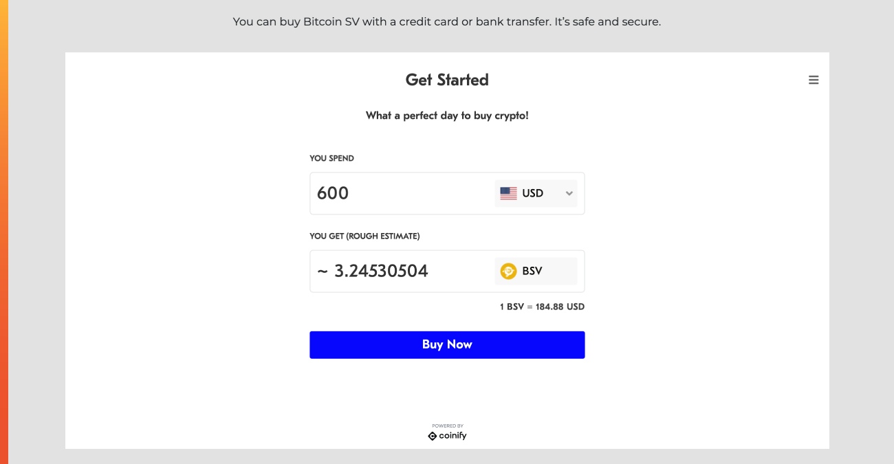 exchange buy bitcoin sv