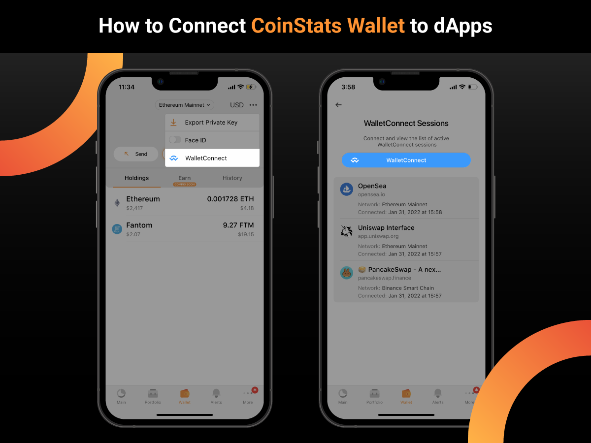How to connect CoinStats wallet to dApps