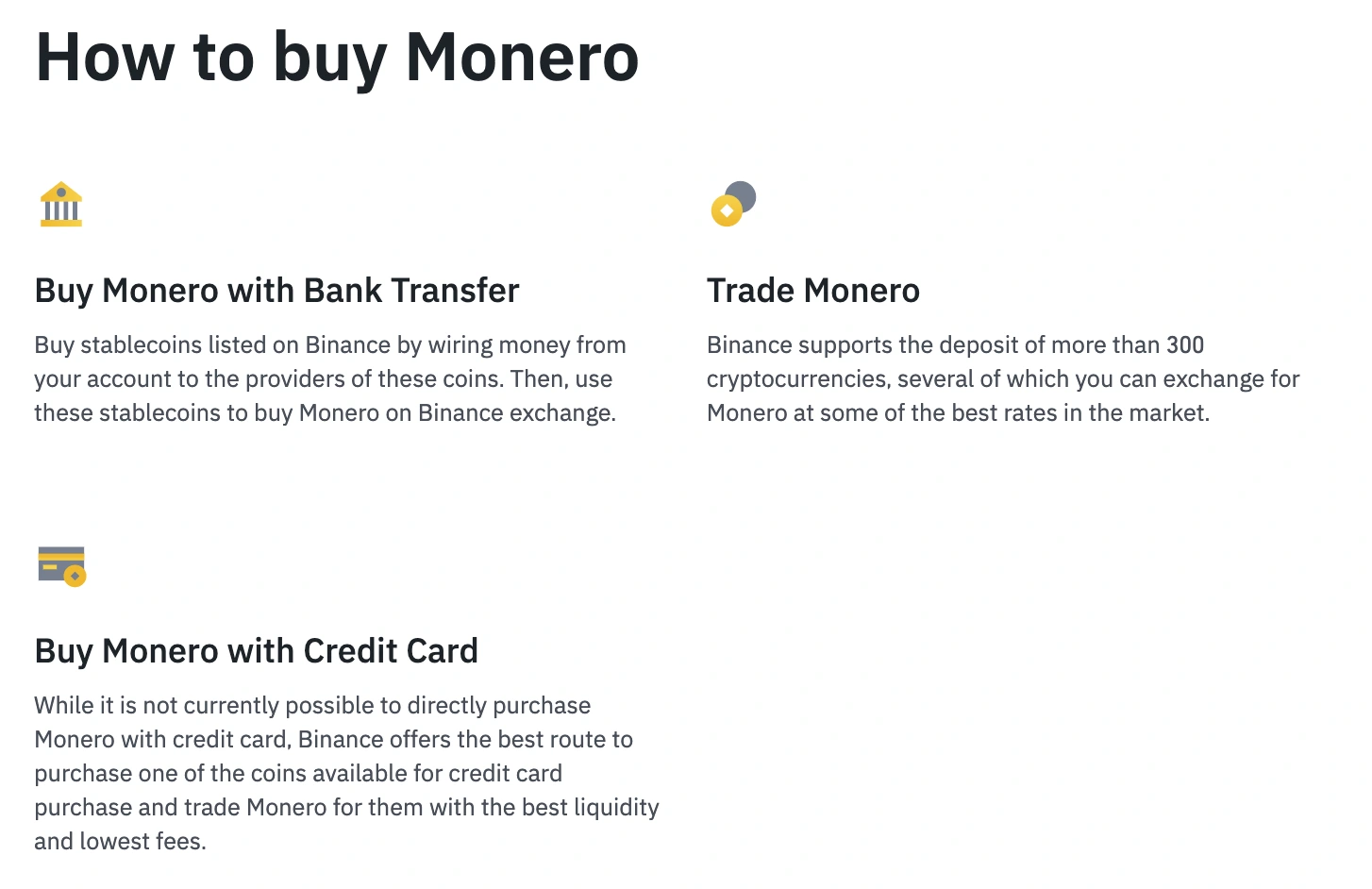 How to buy Monero on Binance