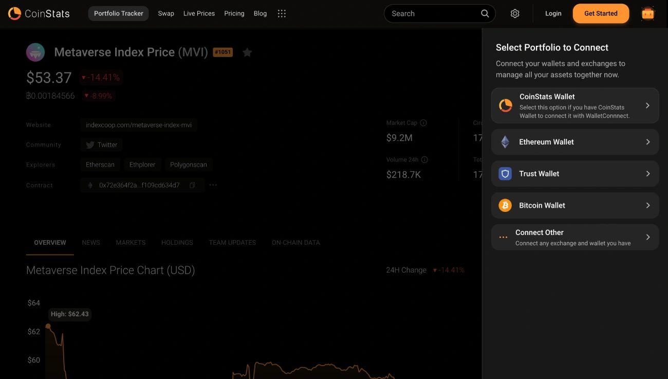 connect portfolio metaverse How to Buy the Metaverse Index on CoinStats