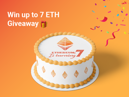 Ethereal Giveaway to Celebrate ETH’s 7th Birthday