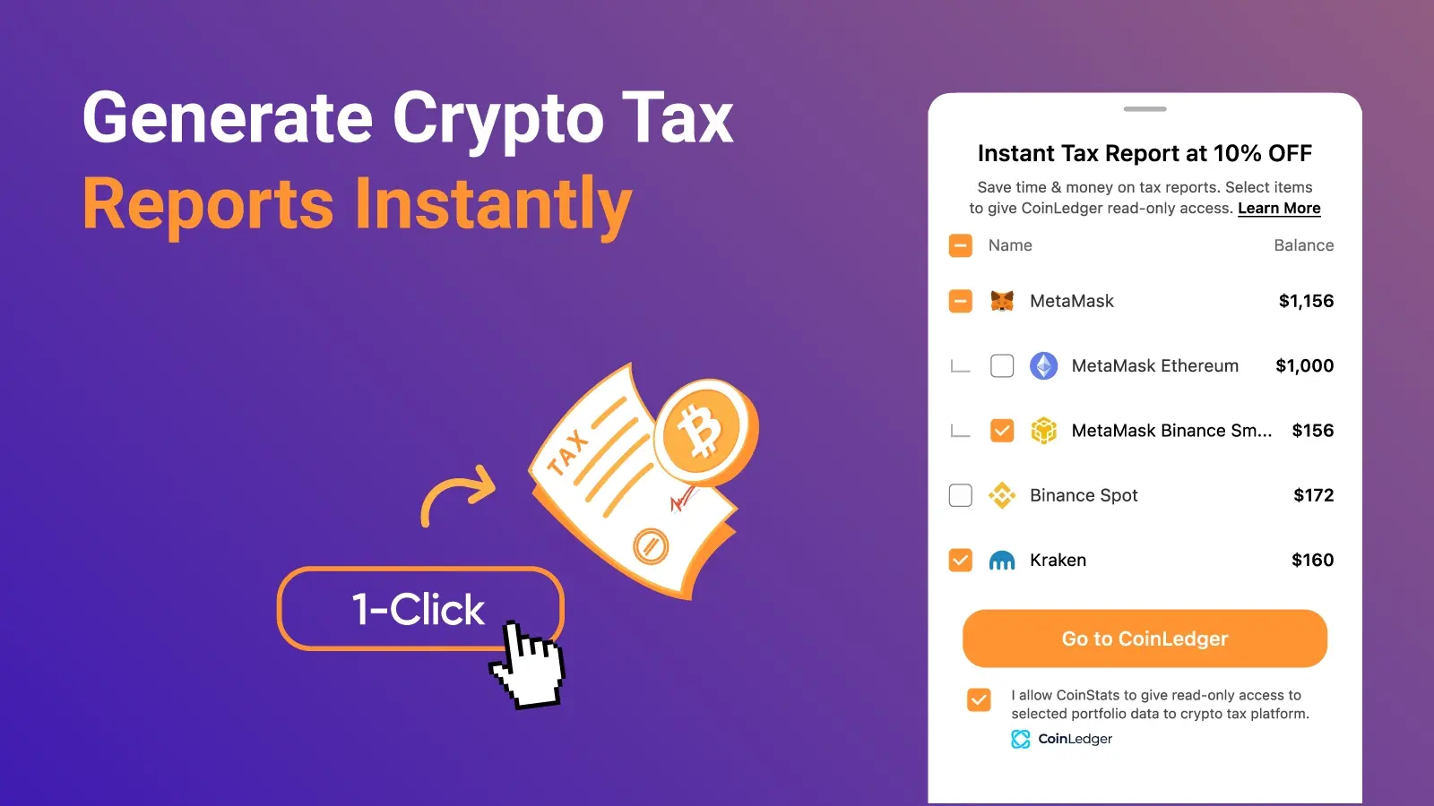 Generate Crypto Tax Reports Instantly