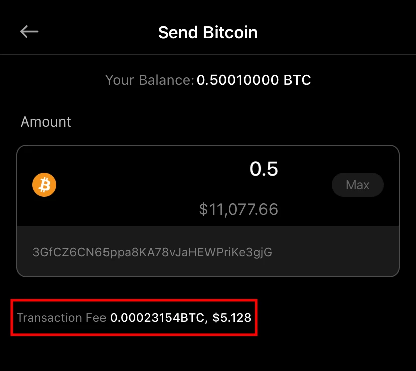 Envoyer des bitcoins