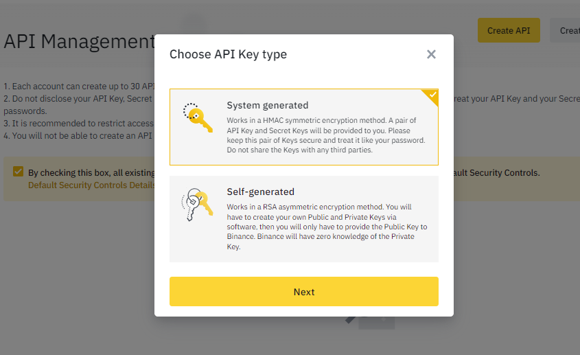Choose API Key How to manage your Binance wallet directly from CoinStats