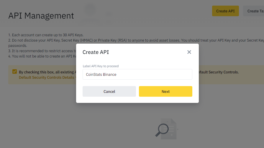 CoinStats Binance How to manage your Binance wallet directly from CoinStats
