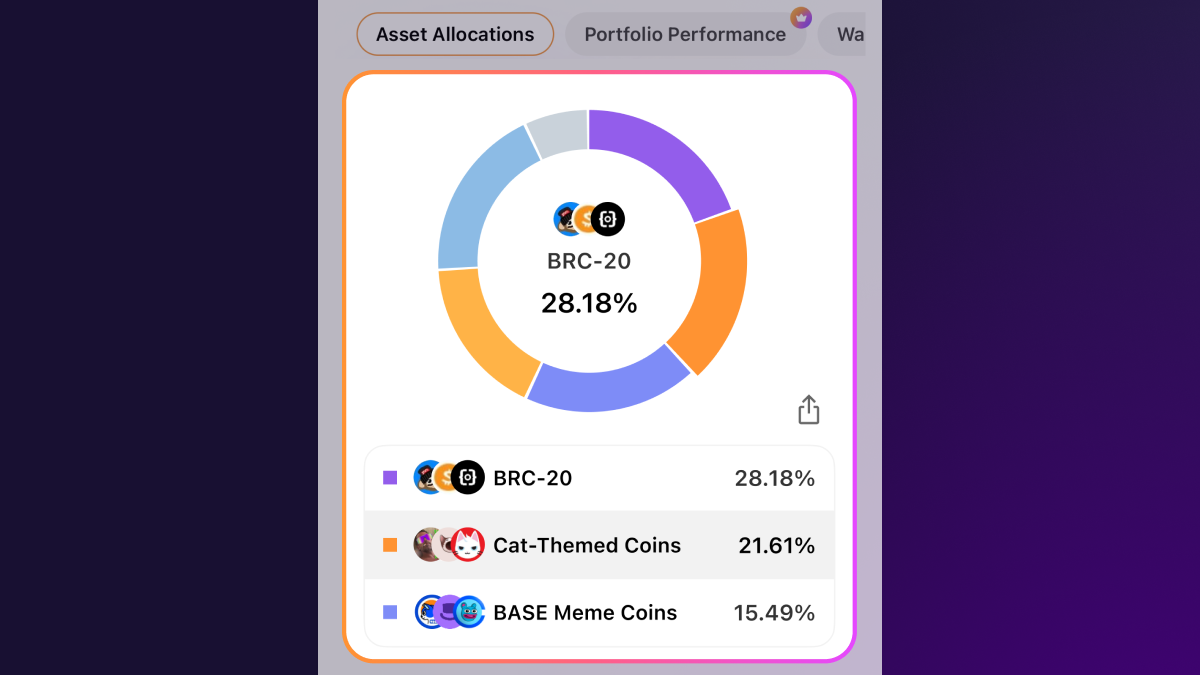 CoinStats Asset Allocation