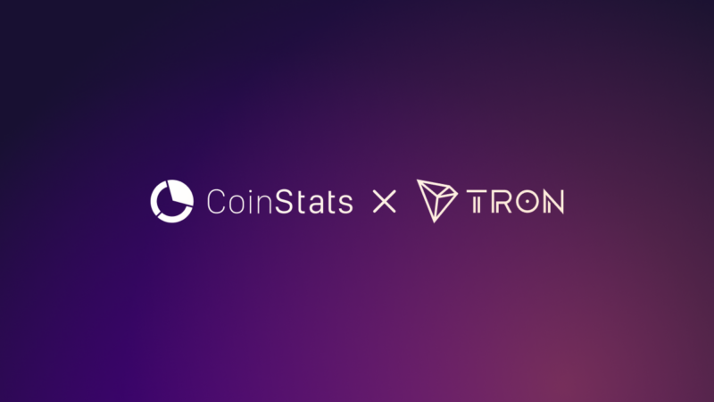 CoinStats x Tron partnership