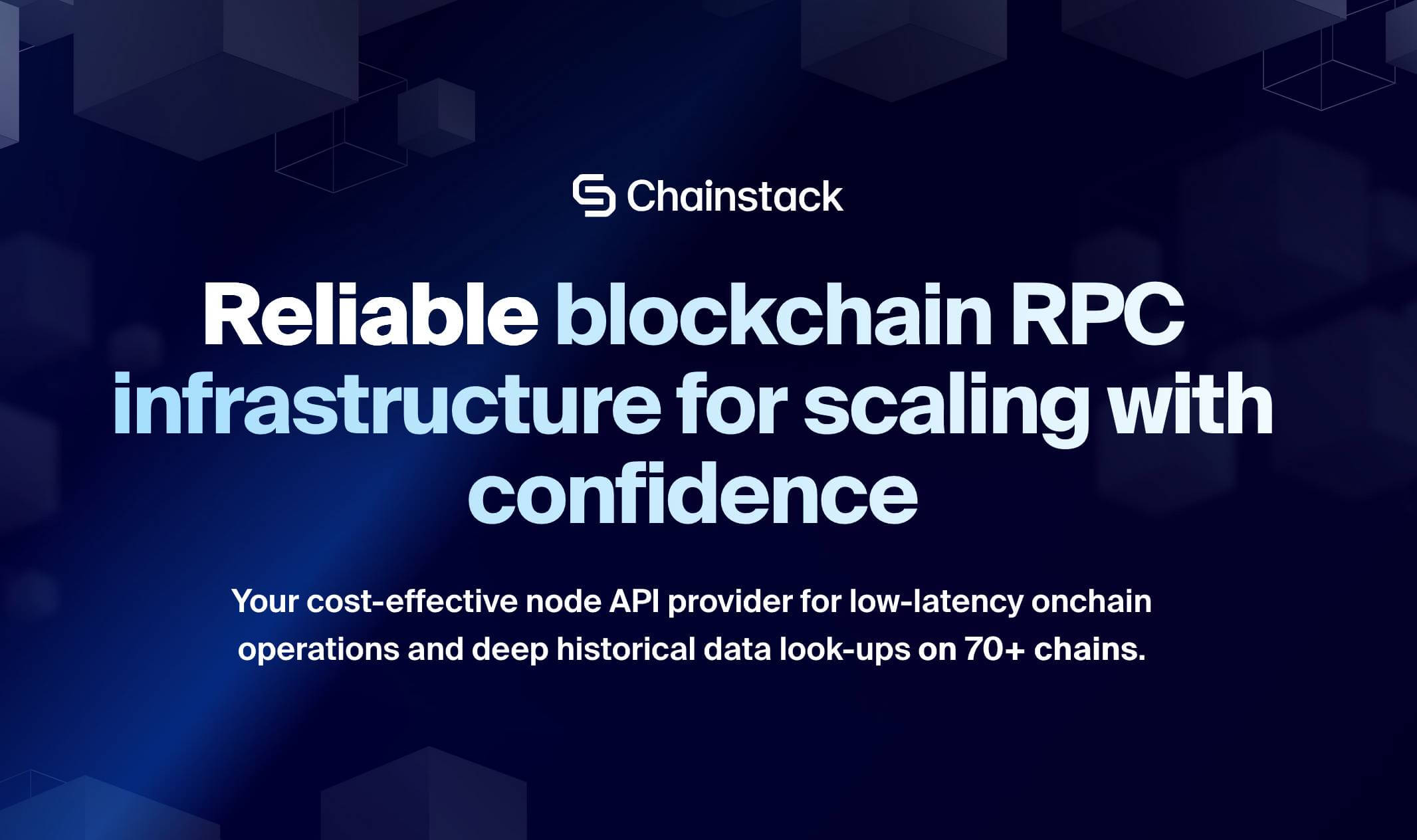 Chainstack managed node infrastructure and RPC for multi-chain DeFi