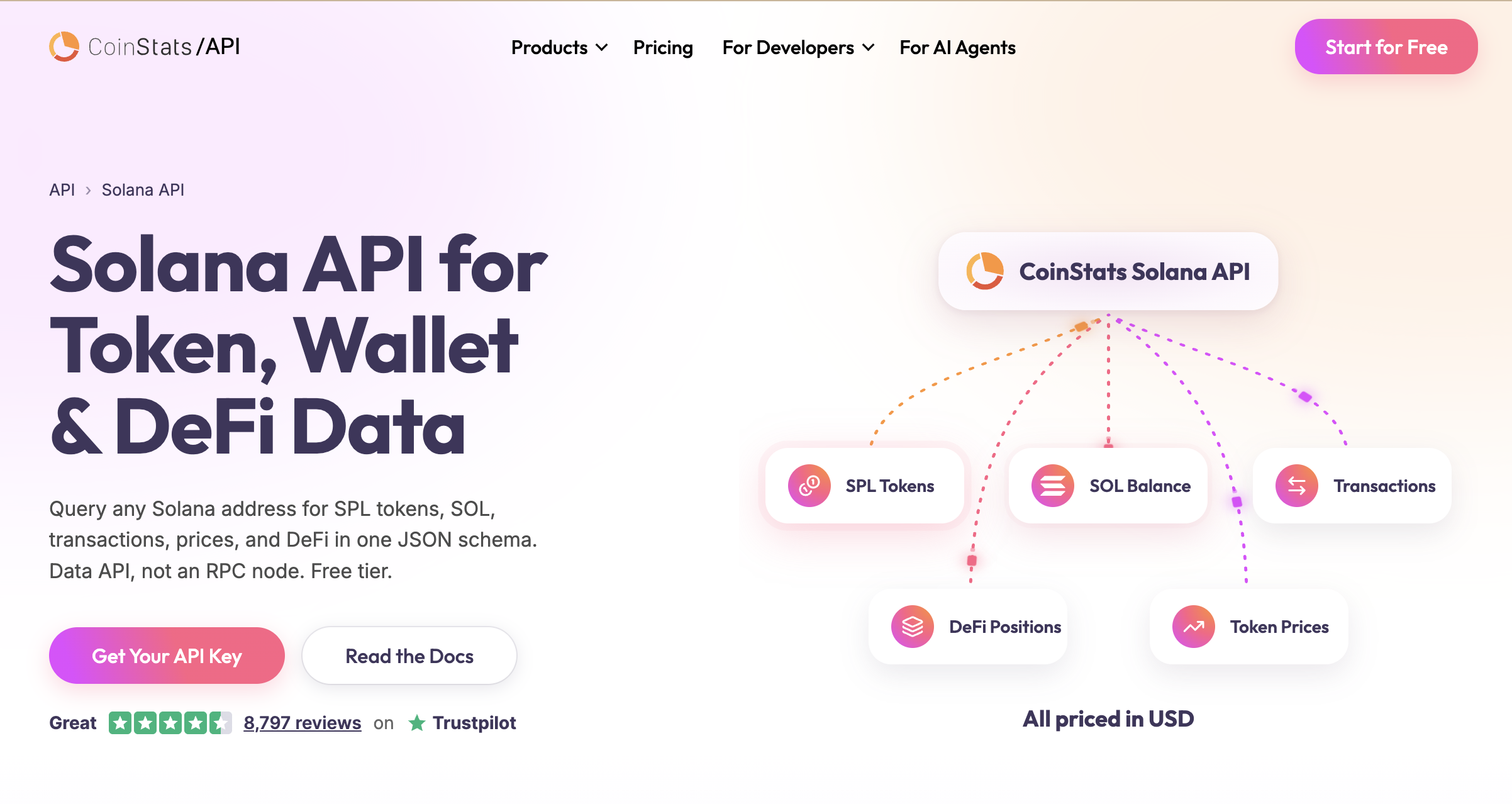 CoinStats Solana API: all-in-one crypto API for developers and AI agents