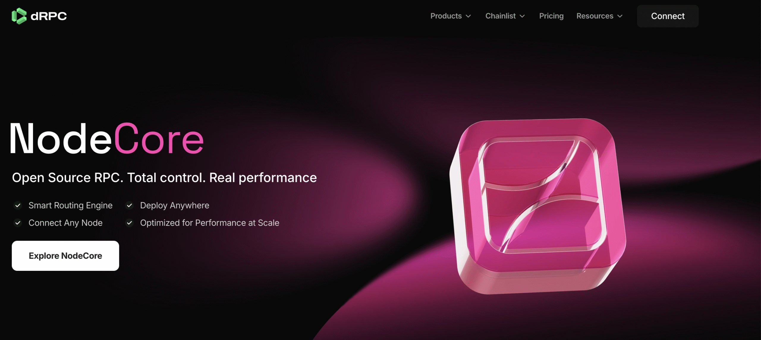 dRPC decentralized RPC provider homepage